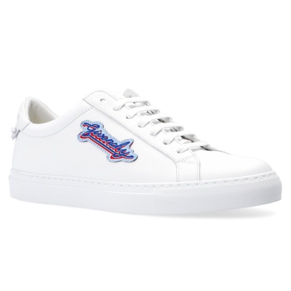 GIVENCHY Logo-patch Sneakers In White Size 42 USA 9.5 - Picture 3 of 14